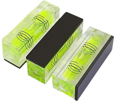 5 قطعة مستويات الفقاعات الصغيرة المغناطيسية 29x10x12 مللي متر مربع صغير فقاعة مستوى الكحول أدوات تخطيط قياس (29 مللي متر) in Kuwait