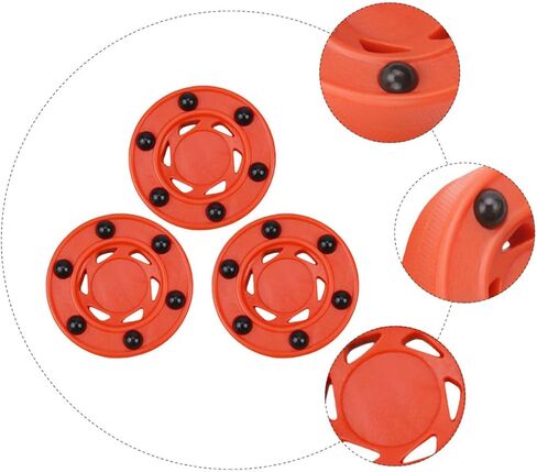 مجموعة كرات الهوكي الدوارة الاحترافية المكونة من 3 قطع من BESPORTBLE كرات هوكي الشوارع الاصطناعية لتدريب الكبار والمنافسة in Kuwait