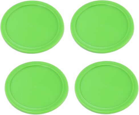 96mm Table Hockey Pushers Pucks Set Replacement for Game Tables Goalies Header Kit Hockey Hard and Thick Quality 2 Each Package Includes Pushers with Flannelette Table in Saudi Arabia