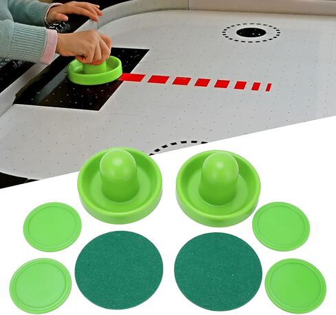 96mm Table Hockey Pushers Pucks Set Replacement for Game Tables Goalies Header Kit Hockey Hard and Thick Quality 2 Each Package Includes Pushers with Flannelette Table in Saudi Arabia