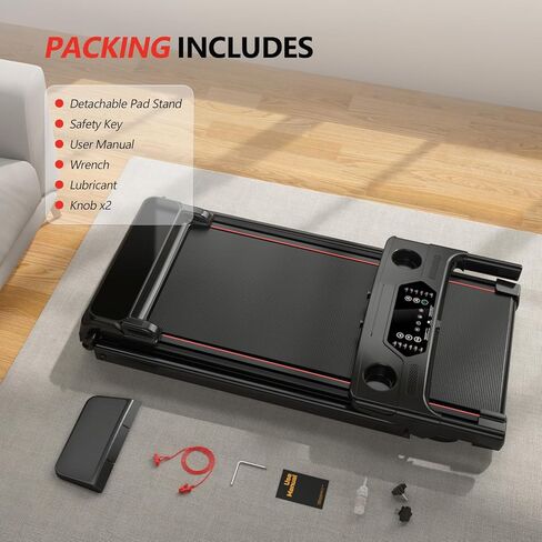 Treadmill with 0-15% Auto Incline, 0.6-7.5MPH Foldable Walking Pad Treadmill with Handle Bar for Home Small, 3.0HP Low Noise Portable Walking Running Machine for Small Space, 350LBS Capacity in Kuwait