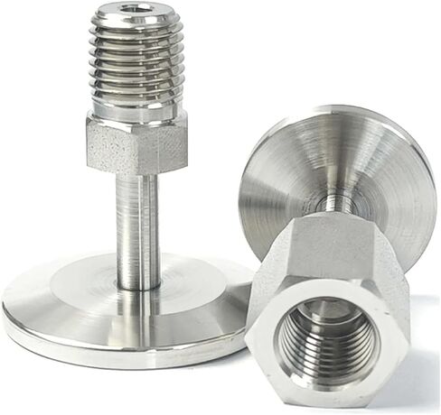 تركيب الفراغ، موصل فراغ KF، فراغ KF/NW 16/25/40/50 إلى 1/8 "1/4" NPT أنثى ذكر SUS316L محول وصلة تركيب أنابيب الفولاذ المقاوم للصدأ in Kuwait