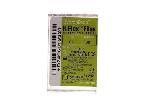 مبرد كير لطب الأسنان 60193 K-Flex 30 ملم #06 ستانلس ستيل 6/Bx in Kuwait