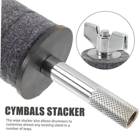 Vaguelly Cymbals Stacker Mount Rack for Drum Accessories Metal Cymbals Holders Adjustable Height Fits Standard for Drummers and Percussionists in Saudi Arabia