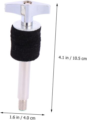 HANABASS Cymbal Stacker Iron Plated Drum Hanging Screw Durable Drum Accessories for High Pitch Instruments Easy Installation Polished Finish Replacement Part in Saudi Arabia