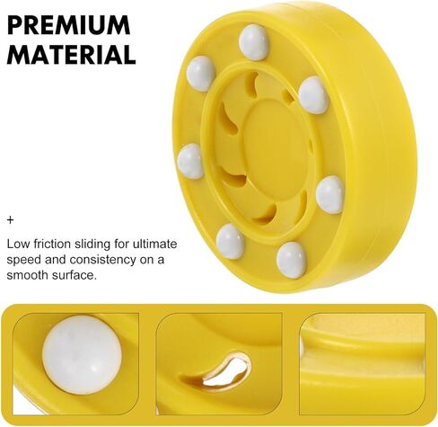 Zerodeko Roller Hockey Puck for Men and Women International Standard Game Puck with Smooth Glide for Indoor and Outdoor Training Synthetic Ice Ball for Professional Roller Hockey Practice in Saudi Arabia