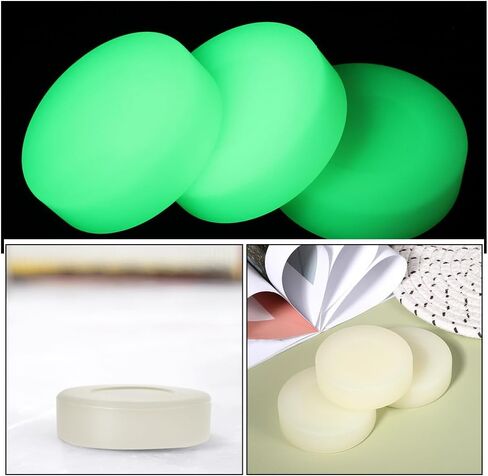 Ciieeo 10pcs Glow in The Dark Hockey Balls Ice Hockey Puck Toy Outdoor Indoor Training Puck for Kids in Saudi Arabia