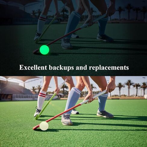 2Pcs Ice Hockey Glowing Balls for Adults Night Practice Evening Game Glow in Dark Pucks Street Street Hockey in Saudi Arabia