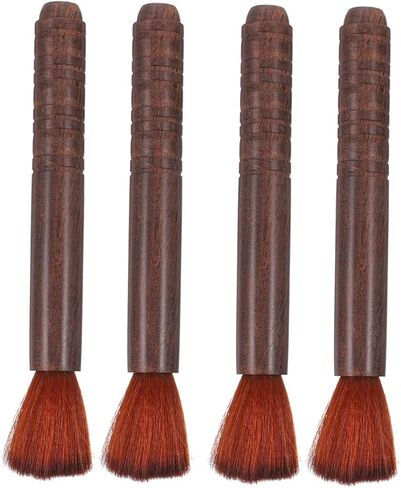 4pcs Erhu Cleaning Brush Set Wooden Rosin Dust Brush for String Instruments Violin Guzheng Effective Dust Removal Tools in Saudi Arabia