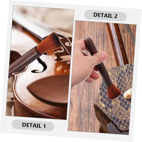 4pcs Erhu Cleaning Brush Set Wooden Rosin Dust Brush for String Instruments Violin Guzheng Effective Dust Removal Tools in Saudi Arabia