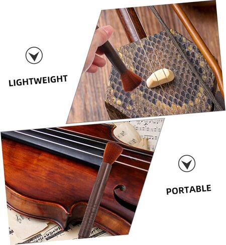 4pcs Erhu Cleaning Brush Set Wooden Rosin Dust Brush for String Instruments Violin Guzheng Effective Dust Removal Tools in Saudi Arabia