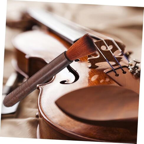 TOYANDONA 4pcs Erhu Cleaning Brushes Set Wooden Violin Dust Brush Cleaners for Erhu and Violin Maintenance Soft Bristle Cleaning Tools for String Instruments in Kuwait