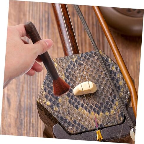 TOYANDONA 4pcs Erhu Cleaning Brushes Set Wooden Violin Dust Brush Cleaners for Erhu and Violin Maintenance Soft Bristle Cleaning Tools for String Instruments in Kuwait