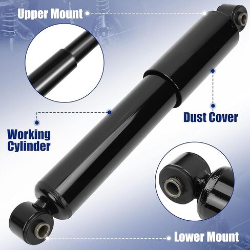 Rear 2 PCS Set Shock Absorber Compatible with Dodge Grand Caravan/Chrysler Town & Country Rear Left & Right # 349073, 342800, 4721686AC in Saudi Arabia