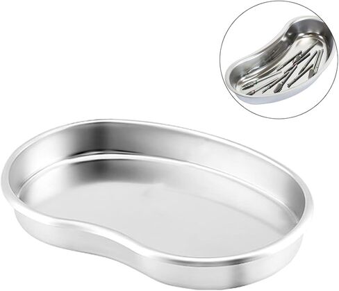 صينية من الفولاذ المقاوم للصدأ، حوض على شكل كلية، طبق معدني قابل لإعادة الاستخدام، صينية من الفولاذ المقاوم للصدأ in Kuwait