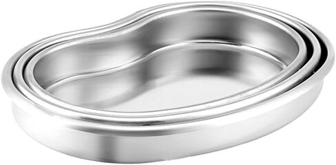 صينية من الفولاذ المقاوم للصدأ، حوض على شكل كلية، طبق معدني قابل لإعادة الاستخدام، صينية من الفولاذ المقاوم للصدأ in Kuwait