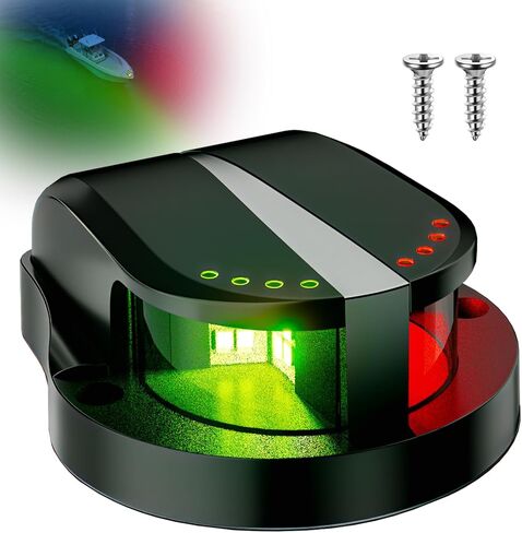 أضواء ملاحة القارب باللون الأحمر والأخضر، أضواء القوس للقوارب LED IP67 مقاومة للماء، ضوء القارب البحري للجري للقوارب الصغيرة in Kuwait