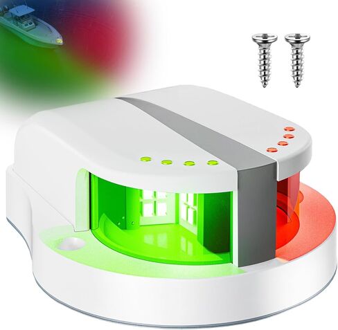 أضواء ملاحة القارب باللون الأحمر والأخضر، أضواء القوس للقوارب LED IP67 مقاومة للماء، ضوء القارب البحري للجري للقوارب الصغيرة in Saudi Arabia