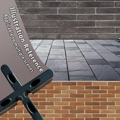 Thick Slab Paver Garden Floor Black Leveling Spacer 1/4 inch Width 5/8 inch Height Outdoor Bricklaying Spacer with Breaking Point Become T Spacer Yard Slab Paver Spacer. in Kuwait