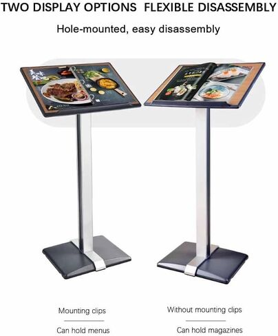 Sign Holder Stand - Detachable Page Turning, Punch Design Indoor Outdoor Standing Display - Notice Bulletin Stands for Business, Retail & Events in Saudi Arabia