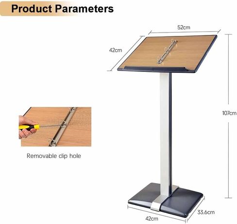 Sign Holder Stand - Detachable Page Turning, Punch Design Indoor Outdoor Standing Display - Notice Bulletin Stands for Business, Retail & Events in Saudi Arabia
