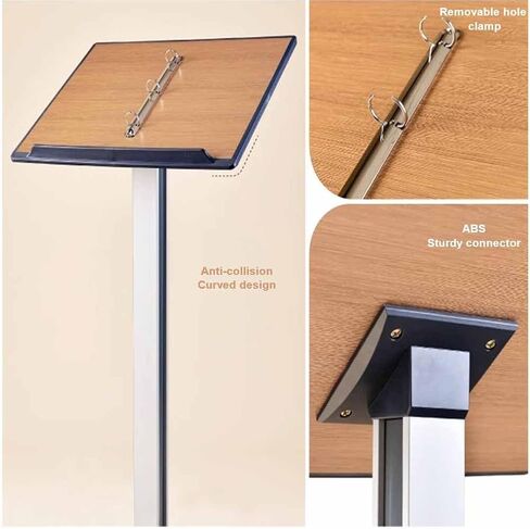 Sign Holder Stand - Detachable Page Turning, Punch Design Indoor Outdoor Standing Display - Notice Bulletin Stands for Business, Retail & Events in Saudi Arabia