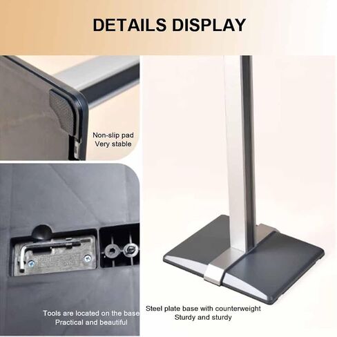 Sign Holder Stand - Detachable Page Turning, Punch Design Indoor Outdoor Standing Display - Notice Bulletin Stands for Business, Retail & Events in Saudi Arabia