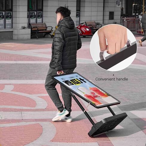 Sign Holder Stand - Heavy Duty Slide-in Stands, Sidewalk Pavement Curb Frame - Outdoor Street Advertising Poster Display Holders in Saudi Arabia