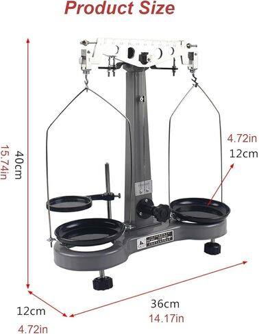 Mechanical Balance, 500g 0.02g/1000g 0.05g Benchtop Balance Scale with Weights for Physical Mechanics Experimental Equipment Teaching Aids,1000g in Saudi Arabia