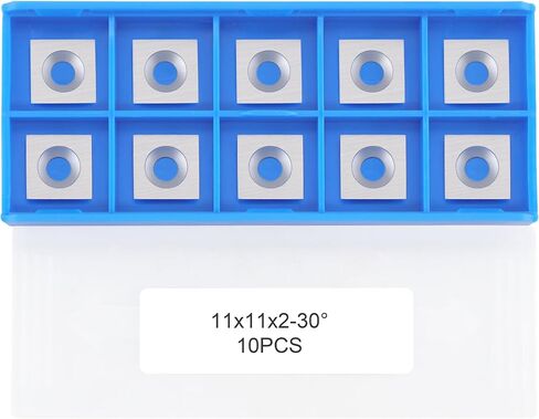 11mm Square Straight Carbide Inserts for woodturning, 11×11×2.0mm Replacement Cutter for Woodworking Fits Spiral Helical Planer Cutter Head or lathe Turning Tipped, 10pcs in Saudi Arabia