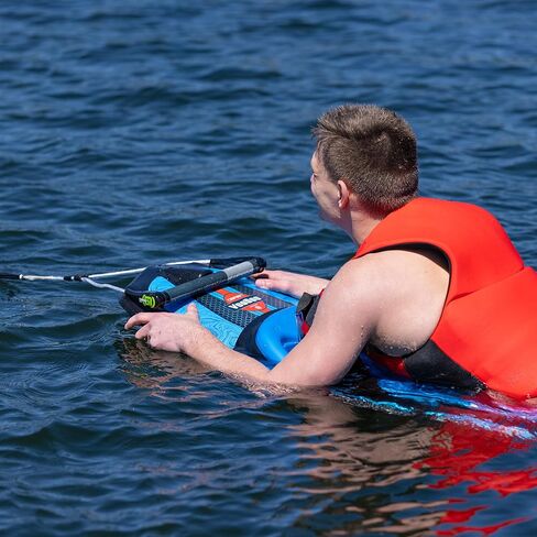 O’Brien Voodoo Kneeboard – Rotomolded Learn & Ride Kneeboard with Quad Molded Fins, ¾″ EVA Comfort Pad & 3″ Padded Strap in Saudi Arabia