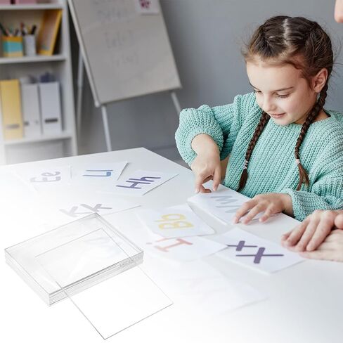 ورقة أكريليك شفافة من QWORK - 10 عبوات، 5 بوصة × 7 بوصة، ورقة أكريليك شفافة سميكة 1/8 بوصة مع وضوح يشبه الزجاج، للحرف اليدوية والمشروعات اليدوية in Saudi Arabia