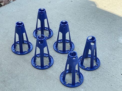 Sandbaggy Plastic Rebar Support Chairs - Elevates #3 to #5 Rebar 5-1/2" or 6" - Concrete Chair and Steel Wire Mesh (100, 5.5" - 6") in Saudi Arabia