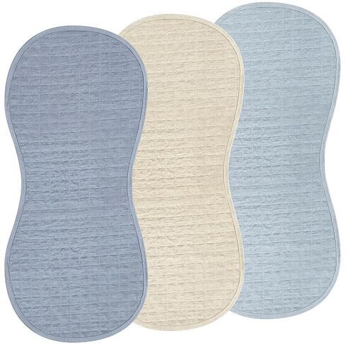 3 Pcs Changing Pad Liners Fits in Peanut Shape Changing Pad Waterproof Diaper Mats Organic Cotton Peanut Mats are Warm on a Baby's Back, Washable Reusable (Mallard Duck,Flaxen) in Saudi Arabia
