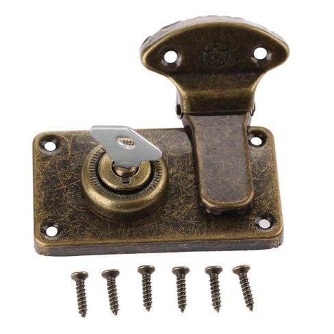 Vintage Furniture Hardware Box Latches Hasp Wooden with Key Screw 1Pcs in Saudi Arabia