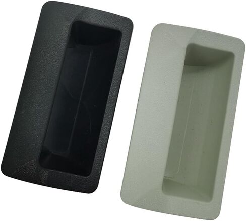 Plastic Handle Clasp Iron Cabinet Door Box Lock Ls102-3 Square Black/White 1Pcs(3) in Saudi Arabia