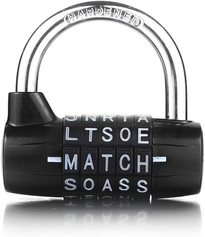 5 Letter Zinc Alloy Combination Padlock Code Password Lock Door 1Pcs(Silver-1) in Saudi Arabia