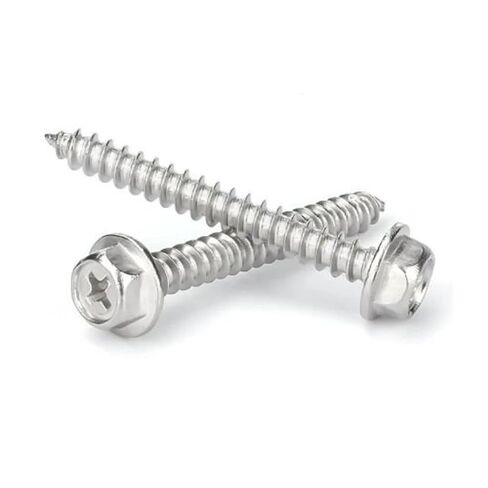M3 M4 M5 M6 M8 M10 304 Stainless Steel Cross Flange Hexagonal Self Tapping Screw with Concave Hole and Pointed Tail Wood(25mm,M8-10pcs) in Saudi Arabia
