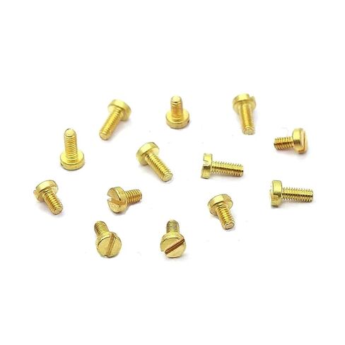 M1.6 ماكينة برغي نحاسية مشقوقة رأس أسطوانة الأظافر H70 مسمار بكلمة واحدة GB65 طول 4 مم - 10 مم (M1.6x8 مم (10 قطع)) in Saudi Arabia