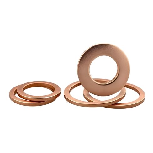 Copper Sealing Washers DIN7603 Flat Sump Plug Spacers M5 /6/8 /10/12 /14/16 /18/20 /22/24 /27/34(M8x16x1 (50Pcs)) in Saudi Arabia