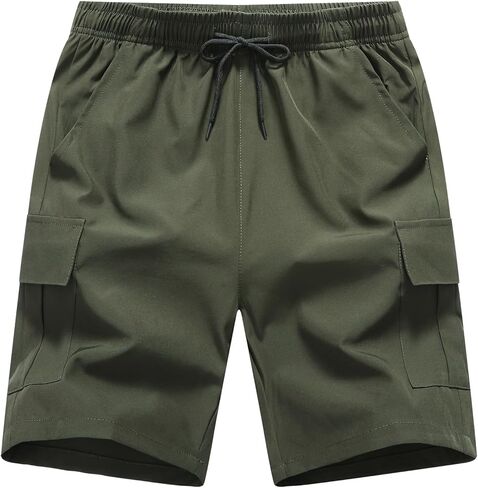 Baby Boys Lightweight Cargo Shorts Toddler Quick Dry Pull-On Hiking Shorts for Sports Outdoor with Pockets in Kuwait