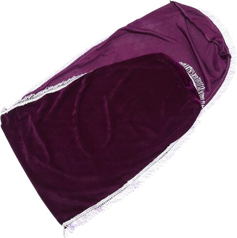 غطاء غبار Guzheng مخملي بنفسجي عتيق، قماش واقي مرن مع تصميم منقوش للحفاظ على أدوات Guzheng وتزيينها in Kuwait