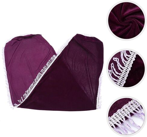 غطاء غبار Guzheng مخملي بنفسجي عتيق، قماش واقي مرن مع تصميم منقوش للحفاظ على أدوات Guzheng وتزيينها in Kuwait