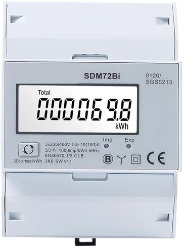 SDM72Bi، 10(100) أ، 220/230 فولت متر in Saudi Arabia