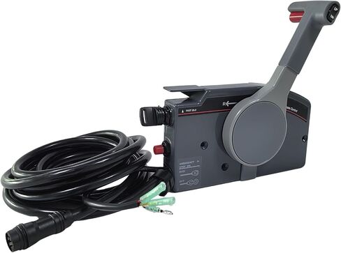 Left Hand For YAMAHA 703 Remote control box Side Mount 10pin 703-48205-16 Outboard Engine with 16.5FT Harness Push to Open in Saudi Arabia