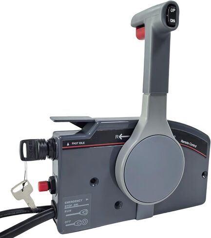 Left Hand For YAMAHA 703 Remote control box Side Mount 10pin 703-48205-16 Outboard Engine with 16.5FT Harness Push to Open in Saudi Arabia