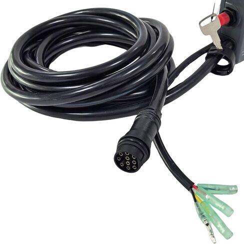 Left Hand For YAMAHA 703 Remote control box Side Mount 10pin 703-48205-16 Outboard Engine with 16.5FT Harness Push to Open in Saudi Arabia