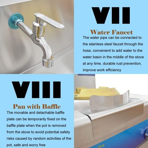 Commercial Gas Stove Burner Double Burner High Fierce Fire Stove Stainless Steel Chinese Wok Range Gas LPG with Double Burner 110V in Kuwait