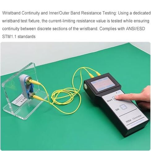 Adjustable ESD Wrist Strap Test Fixture for Resistance Testing, Compatible with Surface Resistance Measurement Devices, for Electronics and ESD Safe in Saudi Arabia