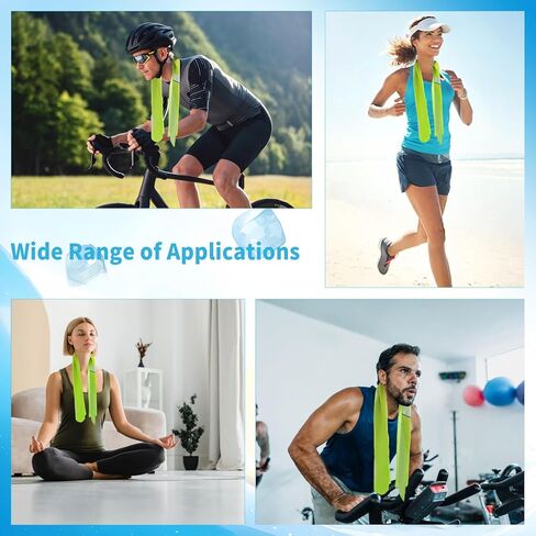 12 Pcs Tennis Cooling Towels 40"x12" Sport Towels Breathable Chilly Ice Towel Fast Drying Microfiber Towel for Coach Team Gift Sport Party Favors in Saudi Arabia